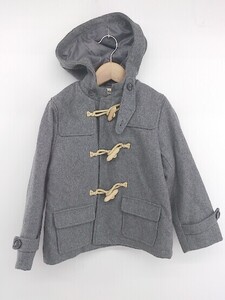 ◇ green label relaxing カジュアル キッズ 子供服 長袖 ダッフル コート サイズL/125 グレー系 レディース メンズ P