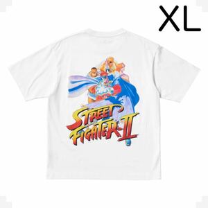 新品 未使用 CAPCOM カプコン 40th UT ユニクロ UNIQLO コラボ ストリートファイター II STREET FIGHTER 2 Tシャツ 白 ホワイト XL LL