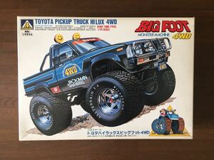 アオシマ 1/24 TOYOTA PICKUP TRUCK HILUX 4WD BIG FOOT 4WD トヨタ ハイラックス ビッグフット モンスターマシン 絶版 未組立