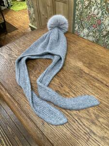 ◎定価20900円22AW Deuxieme Classe 【CELERI/セルリ】CASHMERE PON PON BEANIE ポンポン付きニット帽　ビーニー