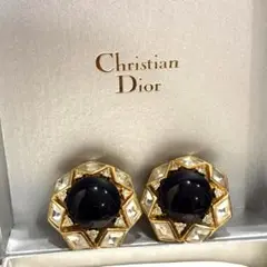 Christian Dior ヴィンテージ　ディオール　イヤリング　ゴールド