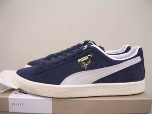 新品 PUMA CLYDE OG 紺白 US11 29cm 人気カラー 定価14300円 プーマ クライド OG #391962-01 ネイビー スエード SUEDE