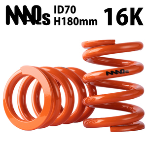 ID70 H180mm 16K MAQS 2本セット 送料無料 直巻 直巻き スプリング バネ 車高調