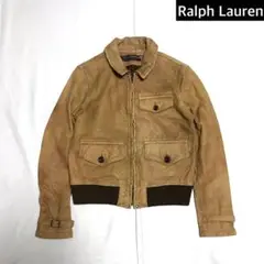 Ralph Lauren レザー ライダースジャケット 羊革 ヴィンテージ加工