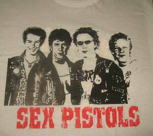 セックス・ピストルズ　 (Sex Pistols) 　未使用Tシャツ　白　M・L・2L. 3L　の4サイズあり