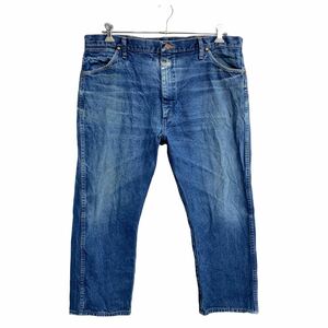 Wrangler カウボーイ ロングパンツ W40 ラングラー ビッグサイズ ブルー コットン メキシコ製 古着卸 アメリカ仕入 2410-266