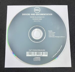 2YXS2490★現状品★DELL E1913S/E1913/E2213 Drivers and Documentation P/N FCDD7 Rev.A03