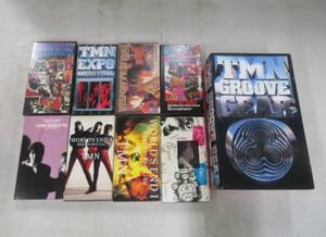 H00024144/TM230/VHSビデオx9/「Tシャツ・グッズ付・TM NETWORK・TMネットワーク・TMN GROOVE GEAR・tk-trap・小室哲哉 セット/80サイズ/