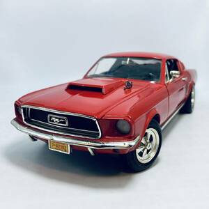 希少モデル ERTL AMERICAN MUSCLE 1/18 MUSTANG GT STREET MACHINE 1968 RED マスタング 外箱無し 絶版品