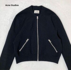 Acne Studios アクネストゥディオズ　ノーカラー　ジップ　ブルゾン　ブラック XS