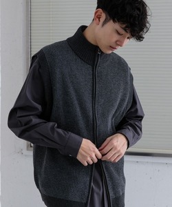 「SENSE OF PLACE by URBAN RESEARCH」 ニットベスト MEDIUM グレー メンズ