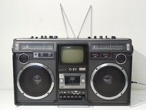 (1円スタート！) SHARP シャープ テレビ ラジカセ 5P-R2US 映像 音響機器 昭和レトロ アンティーク ※ジャンク品 B7815