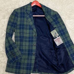 美品 ナイジェルケーボン NIGEL CABOURN ハリスツイード 英国 テーラードジャケット コート メンズ ブラックウォッチ チェック ウール 2