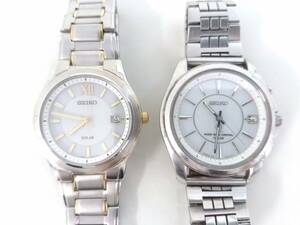 【美品含む】SEIKO セイコー ソーラー電波腕時計 2点セット/V145-0BK0/7B22-HAB0/作動中/デイト/ラウンド/リストウォッチ/02SH062501-6