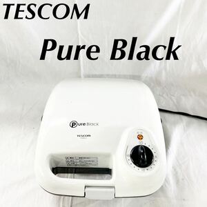 ▲ TESCOM Pure Black ホットサンド HSM520 サビあり 匂いあり 通電のみ確認 【OTUS-509】