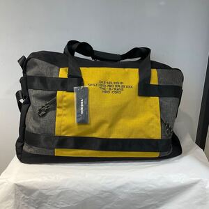 DIESEL ディーゼル URBHANITY SOLIGO 撥水耐久 CORDURA コーデュラナイロン 2way ボストンバッグ ブラック×イエロー X06260 678479