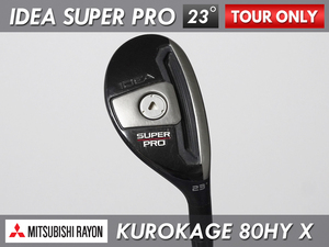 【8.0 良品】PGAツアー支給品 ADAMS IDEA SUPER PRO 23度 MITSUBISHI RAYON KUROKAGE 80HY X 未市販 TOUR ONLY プロトタイプ 本物保証