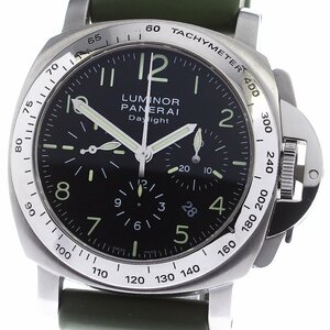 パネライ PANERAI PAM00196 ルミノール デイライト クロノグラフ 自動巻き メンズ 箱・保証書付き_762400