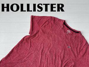 ☆送料無料☆ HOLLISTER ホリスター 古着 半袖 Tシャツ メンズ XL レッド トップス 中古 即決