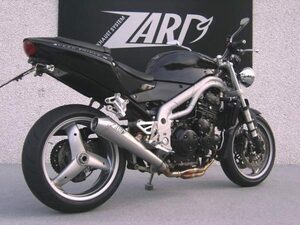 ZARD 公道仕様 CONICO S/Oマフラー TRIUMPH SPEED TRIPLE 02-04