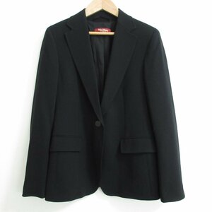 美品 20SS Max Mara STUDIO マックスマーラ 1B シングル テーラードジャケット I38サイズ ブラック