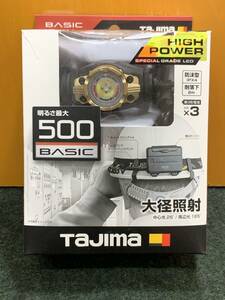 未使用 TaJima タジマ ヘッドライト 作業用 FD 500ml 大径照射 ハイパワーヘッドライト LE-F501D