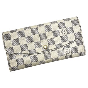 ☆☆ LOUIS VUITTON ルイヴィトン ポルトフォイユ・エミリー N63021 ダミエ・アズール 長財布 レディース ゴールド金具 傷や汚れあり