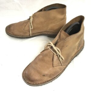 クラークス/Clarks★クレープソール/本革/デザートブーツ【7.5/25.5/茶/BROWN】Shoes◆WB96-10