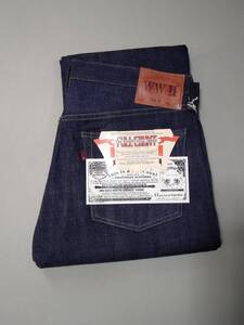 フルカウント FULLCOUNT 1100−11 17.5oz COVERT DENIM WW2 BIKERS　501XX大戦モデル　W34 未使用 デッドストック　赤タブ ペンキステッチ