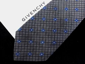 ♪今週の特売980円～♪2996♪良品【GIVENCHY】ジバンシィ【花 小花 格子 柄】ネクタイ♪