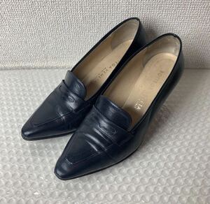 正規品Bottega Veneta/ボッテガ・ヴェネタ ローファーパンプス　パンプス　ネイビー　351/2 紺