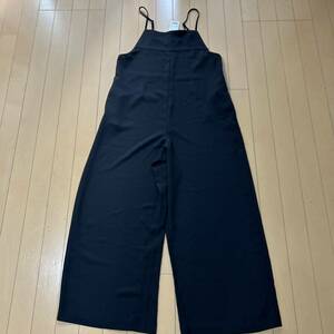 新品未使用　UNIQLO ユニクロ　ドレープキャミソールサロペット　L 黒