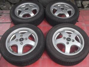 バリ山 13インチ×4.5J TRIP アルミ 100-4H 155/65R13 4本セット