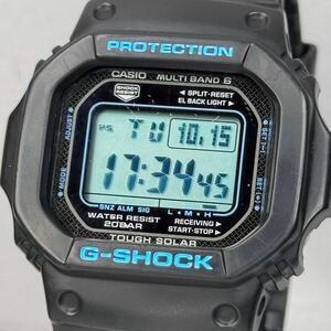 良品 CASIO G-SHOCK GW-M5610BA-1JF タフソーラー 電波受信 電波ソーラー マルチバンド6 スクウェア ブラック スピード オリジンモデル