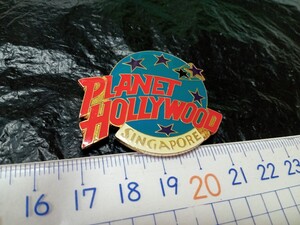 送料無料　PLANET HOLLYWOOD　プラネットハリウッド　シンガポール　ピンバッジ e