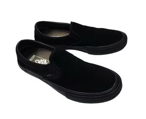 極美品!! 希少!! VANS PRO SLIPON BLACK OUT バンズ プロ スリッポン ブラック スエード 黒 us 8 / 26 ㎝ レアカラー