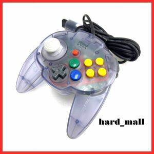 【美品】ホリ HORI ホリパッドミニ64 コントローラー ホリパッド NINTENDO64 ニンテンドー64 ニンテンドウ64 任天堂64 N64 クリアパープル