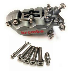 64チタン製 ブレンボ Brembo 40mm キャスティングキャリパー ブリッジボルト パッドピン エアブリーダーボルト セット ブレーキパッドピン