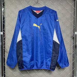 古着 プーマ PUMA キッズ トレーニングジャージ サイズ160 ブルー スポーツウェア