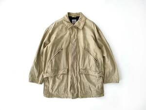 希少 80s90s Gianfranco Ferre 変形3Dポケット◎ コットンリネン 春夏 ジャケット ジップ カーキ Studio 0001 Armani Archive 60s70s