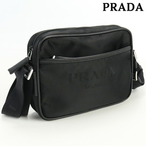 6/16はさらに+11倍 中古 プラダ 斜め掛け ショルダーバッグ レディース ブランド PRADA ナイロン ショルダーバッグ ナイロン ブラック