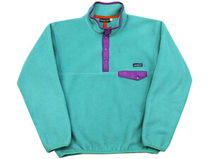 80s 90s patagonia 25530 スナップT フリース プルオーバー エメラルド MADE IN CANADA カナダ製 L パタゴニア SNAP-T