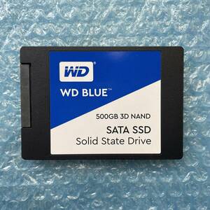 WD BLUE 500GB SATA SSD 2.5インチ 中古動作品 正常【M-539】