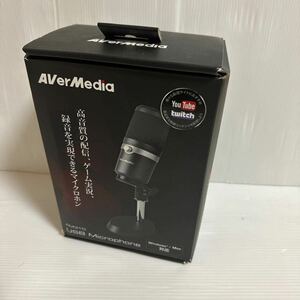 USBマイク USBマイクロフォン 実況 配信 AVerMedia コンデンサーマイク 単一指向性　動作品　（05.07）