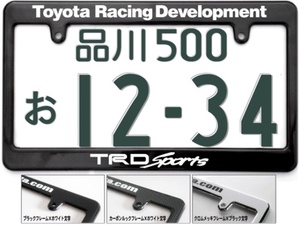 TRDsportsナンバーフレーム!215サーフ185タンドラ AE86 ハイランダー タコマ ハイエースKDH200KDH205 200系3型4型スーパーGLワイドGLに！