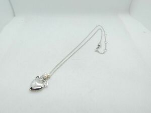 K7■Christian Dior クリスチャンディオール レディース アクセサリー シルバー ハートチャーム 現状品＠送料210円