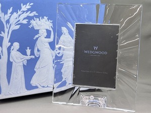 保管品! WEDGWOOD/ウェッジウッド デイライト クリスタル フォトフレーム/写真立て 【1961y2】