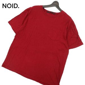 NOID. ノーアイディー 春夏 ビッグシルエット★ 半袖 C 天竺 レイヤード カットソー Tシャツ z.1　メンズ　C4T03441_4#A