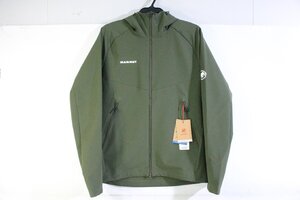 ☆949☆ 【未使用】 MAMMUT マムート Hiking WB Macun 2.0 SO Hooded Jacket マクン ソフトシェル ジャケット 1011-00792 Mサイズ カーキ