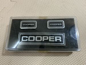 COOPER ミニクーパーバッジ3点セット　未使用品　当時物